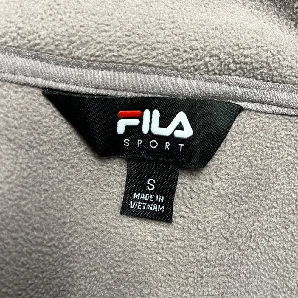 Fila Sport Gray Hooded Fleece Jacket. Zip up. Size S. - Picture 9 of 9